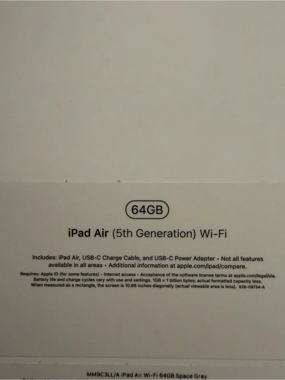 Apple iPad Air 5 (M1) 64GB Wi-Fi + Original Box + Case
